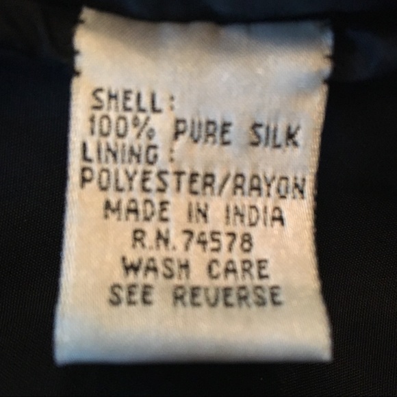 Black Silk Beaded 3/4 Sleeve Jacket - Picture 4 of 6